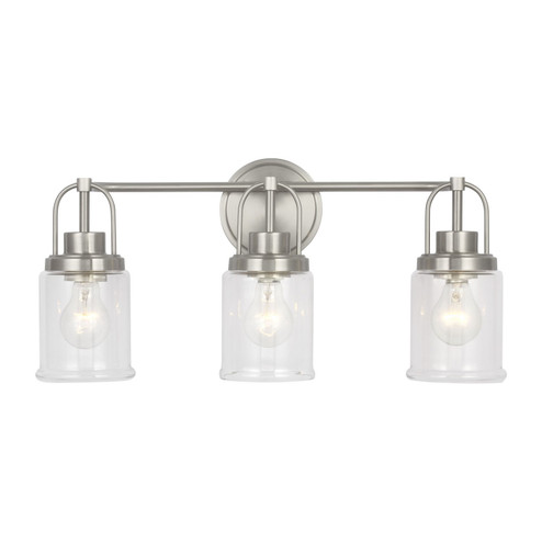 Anders Three Light Vanity in Brushed Nickel (454|GLV1073BS) Anders Three Light Vanity in Brushed Nickel (454|GLV1073BS)