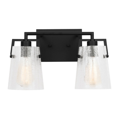 Crofton Two Light Vanity in Midnight Black (454|DJV1032MBKCKG)