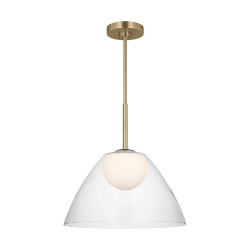 Suma One Light Pendant in Satin Brass (454|DJP1251SB)