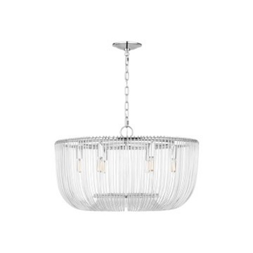 Pierce Six Light Pendant in Polished Nickel (454|CP1456PN)