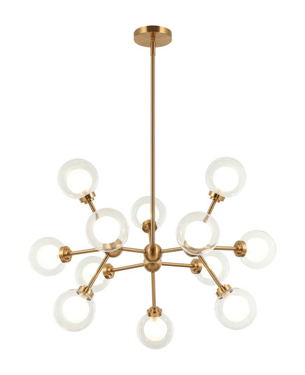 Solaris LED Pendant in Aged Gold Brass (423|C33012AG)