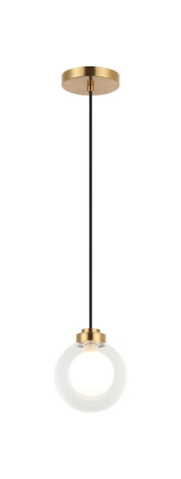 Solaris LED Pendant in Aged Gold Brass (423|C33001AG)
