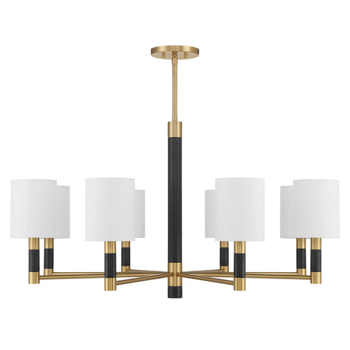 Conrad Eight Light Chandelier in Warm Brass (51|1-4605-8-322)