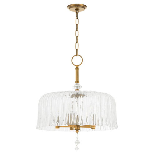 Meriam Five Light Pendant in Brushed Brass (19|893-5-47)