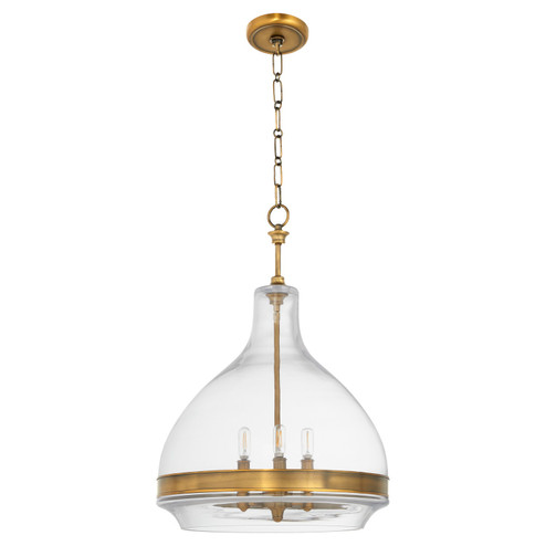 Tilbrook Three Light Pendant in Brushed Brass (19|8002-3-47)