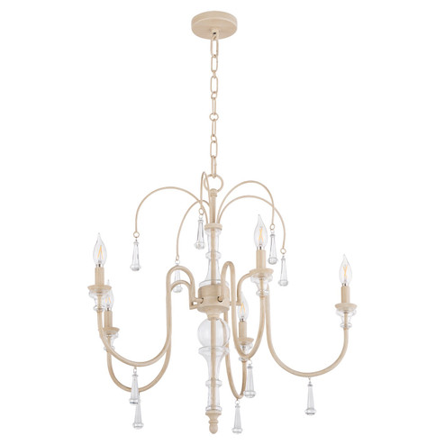Clasica Five Light Chandelier in Washed Oak (19|685-5-52) Clasica Five Light Chandelier in Washed Oak (19|685-5-52)