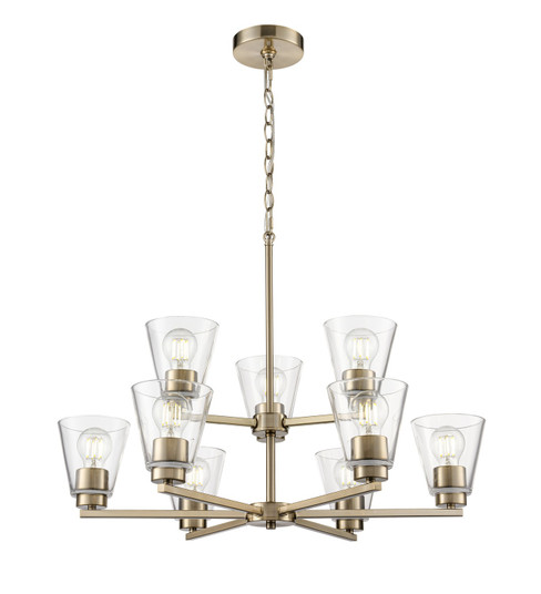 Strayhan Nine Light Chandelier in Modern Gold (59|64109-MG)