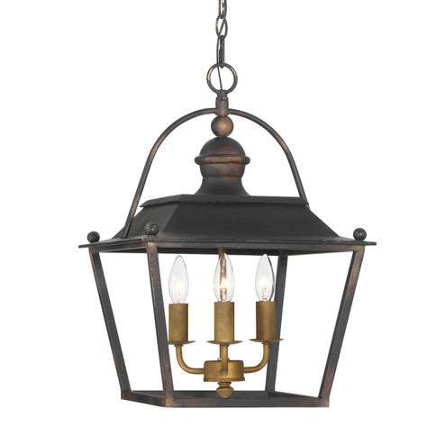 Christoff Three Light Pendant in Antique Black Iron (62|0888-3P ABI)