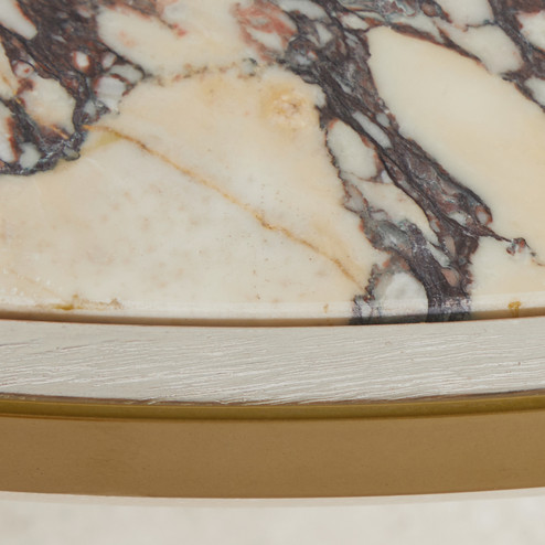 Cain Coffee Table in Cerused Light Natural|Antique Brass (550|SCH-175788)