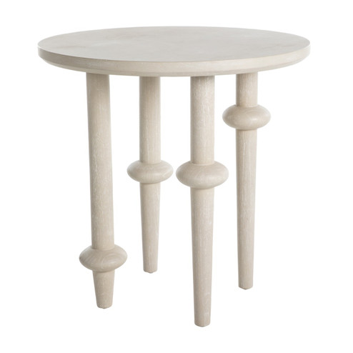 Aba Side Table in Cerused White (550|SCH-170165)