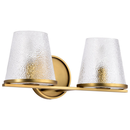 Valentine Two Light Vanity in Vintage Brass (72|60-8262) Valentine Two Light Vanity in Vintage Brass (72|60-8262)