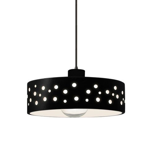 Radiance Collection One Light Pendant in Matte Black (102|CER-6467-BLK-MBLK-BKCD)