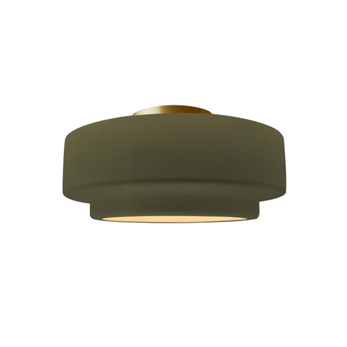 Radiance Collection One Light Semi-Flush Mount in Brushed Brass (102|CER-6360-MGRN-BRSS)