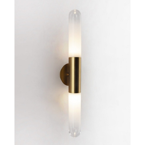Tribeca Two Light Wall Sconce in Aged Brass (192|HF7402-AB)
