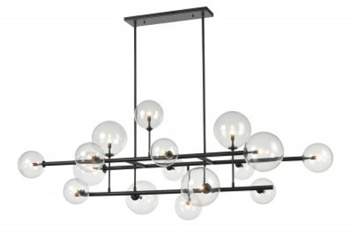 Delilah 16 Light Chandelier in Black (192|HF4216-BK) Delilah 16 Light Chandelier in Black (192|HF4216-BK)