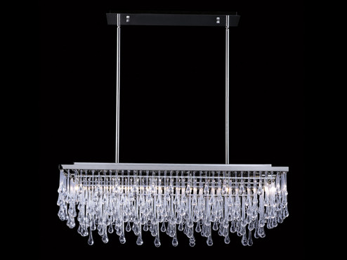 Hollywood Blvd. LED Chandelier in Polish Nickel / Clear Glass Tear Drops (192|HF1807-PN) Hollywood Blvd. LED Chandelier in Polish Nickel / Clear Glass Tear Drops (192|HF1807-PN)
