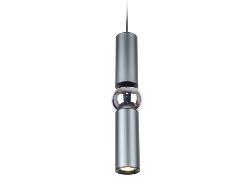 Cicada LED Pendant in Grey w/Chrome (192|HF1091-GRY)