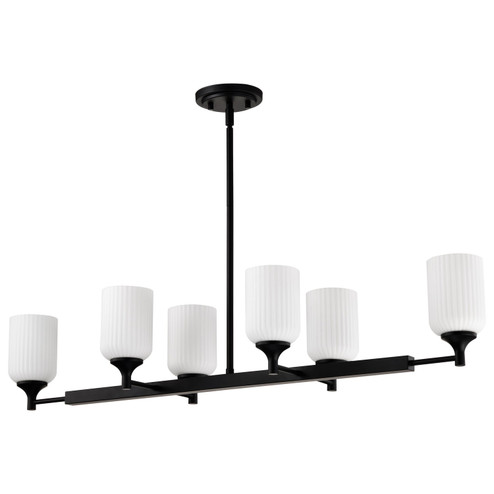 Solara Six Light Island Pendant in Matte Black (72|60-8649)