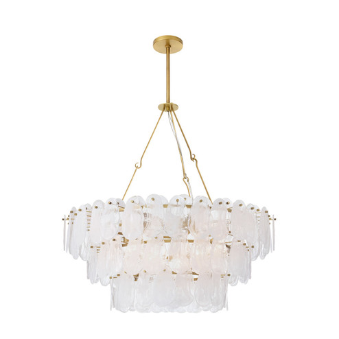 Leon Seven Light Chandelier in White Glaze (314|DMC36)
