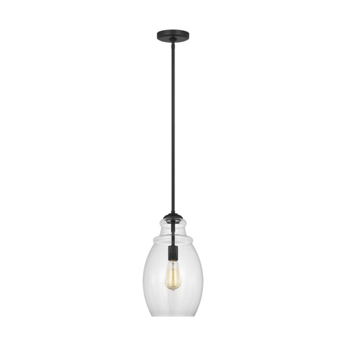 Marino One Light Pendant in Midnight Black (1|P1484MBK)