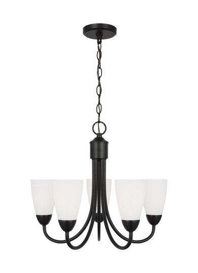 Seville Five Light Chandelier in Midnight Black (1|3120205EN3-112)