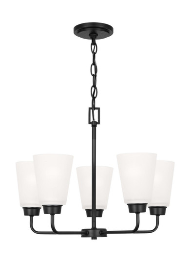 Kerrville Five Light Chandelier in Midnight Black (1|3115205EN3-112)
