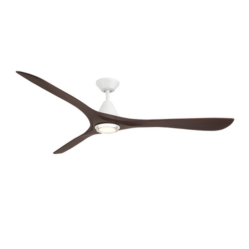 Carve 72''Ceiling Fan in Matte White/Dark Walnut (441|FR-D2504-72L-MW/DW)