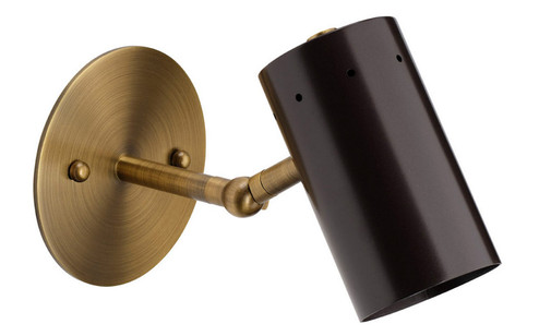 Milano Wall Sconce in Oil Rubbed Bronze, Antique Brass Backplate (580|4MILA-SCOB)