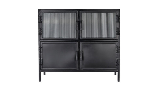 Vitrino Side Table in Black (580|20VITR4-STBK)