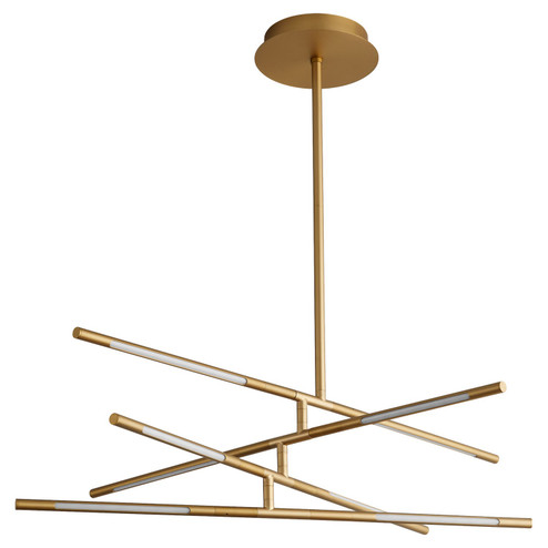 Palillos LED Pendant in Aged Brass (19|3-804-40)