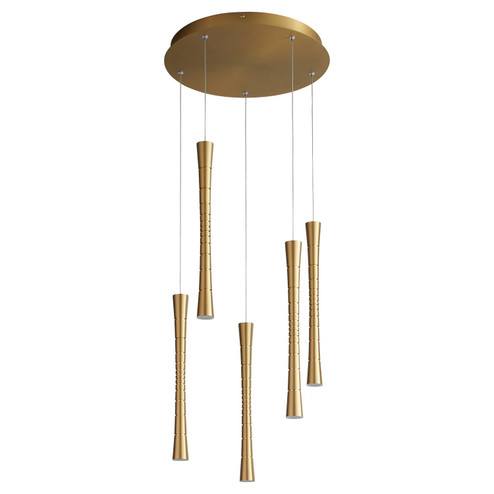 Sabre LED Pendant in Aged Brass (19|3-6005-40)