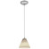 Martini One Light Pendant in Brushed Steel (18|28004-1C-BS/WHT)