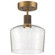 Port Nine Chardonnay LED Semi-Flush Mount in Antique Brushed Brass (18|63147LEDD-ABB/SDG)