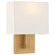 Mid Town LED Wall Sconce in Antique Brushed Brass (18|64061LEDDLP-ABB/WH)