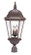 Bryn Mawr Three Light Post Mount in Burled Walnut (106|5027BW)