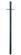 Direct Burial Lamp Posts Post With Photocell And Cross Arm in Matte Black (106|96-320BK)