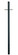 Direct Burial Lamp Posts Post With Outlet And Cross Arm in Matte Black (106|98BK)