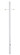 Direct Burial Lamp Posts Post With Outlet And Cross Arm in Gloss White (106|98WH)