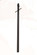 Direct Burial Lamp Posts Post With Photocell, Outlet And Cross Arm in Matte Black (106|99BK)