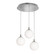 Loretto Three Light Pendant in Satin Nickel (162|LRTP07MBSNRND3)