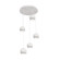 Roxy Five Light Pendant in White (162|RXYP08WHRND5)