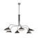 Nero Six Light Chandelier in Black/White Interior (78|AC11216)