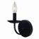 Wrought Iron One Light Wall Sconce in Black (78|AC11671BK)