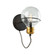 Martina One Light Wall Sconce in Black and Brushed Brass (78|AC11721BK)
