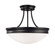 Hansen Three Light Semi-Flush Mount in Matte Black (65|2037MB)