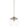 Mid Century One Light Pendant in Aged Brass (65|321111AD)