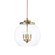 Mid Century Four Light Pendant in Aged Brass (65|321142AD)