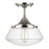 Schoolhouse One Light Semi-Flush Mount in Polished Nickel (65|3533PN-134)