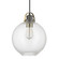 Dean One Light Pendant in Graphite and Aged Brass (65|4641GA-136)