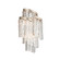 Mont Blanc Three Light Wall Sconce in Modern Silver Leaf (68|243-13)